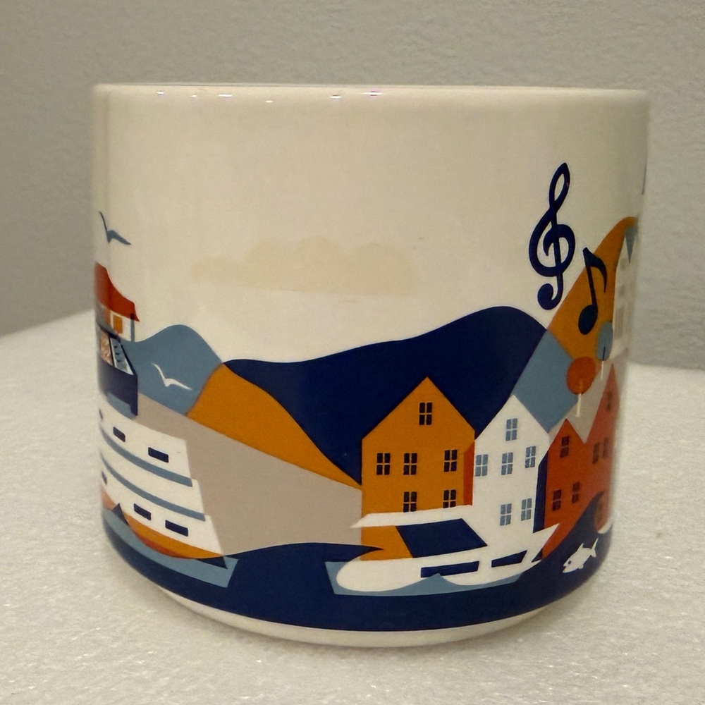 Starbucks Bergen Norway You Are Here Series Mug YAH NIB - Picture 3 of 6